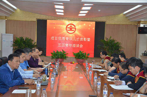 集團(tuán)公司召開項(xiàng)目?jī)?yōu)秀人才表彰暨五四青年座談會(huì)